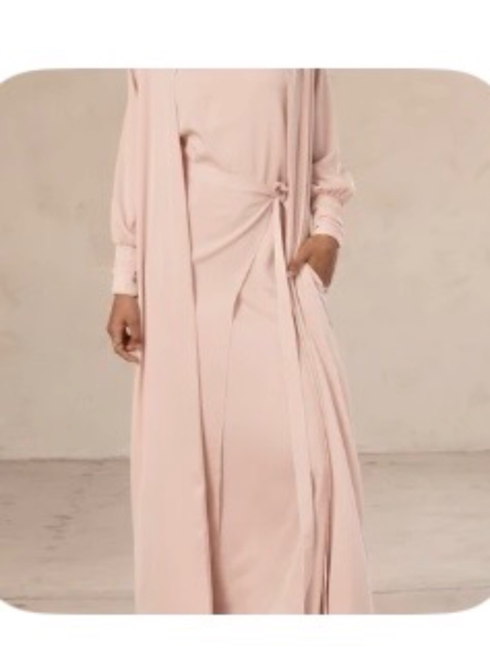 Veiled collection abaya and dress set